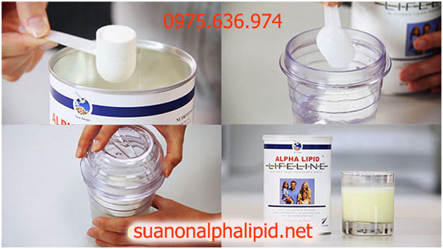Cách pha sữa non alpha lipid