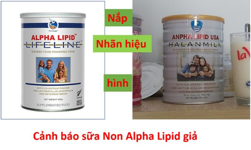 Quan sát vỏ hộp để nhận biết sữa non Alpha Lipid Lifeline chính hãng Úc